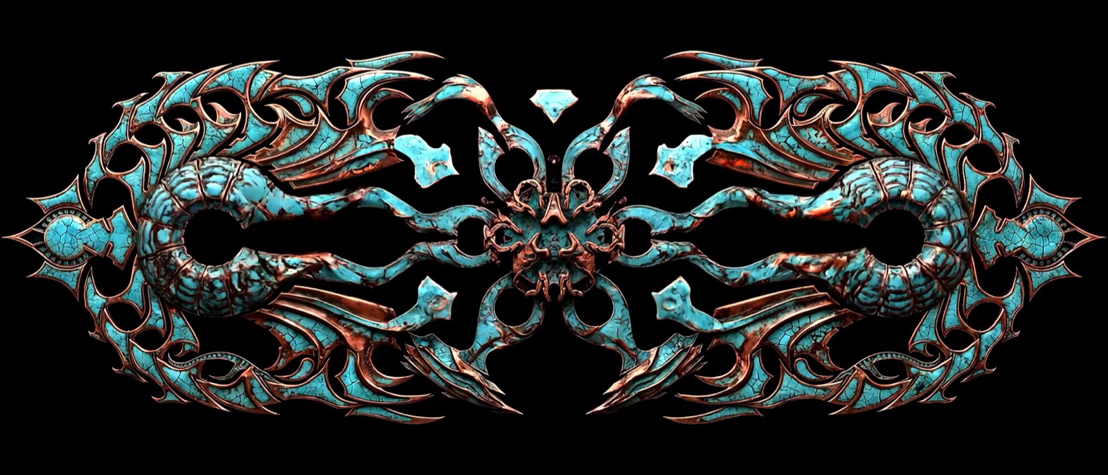 Ultra-wide generative 3D visuals produced for the Hive stage of MO:DEM Festival